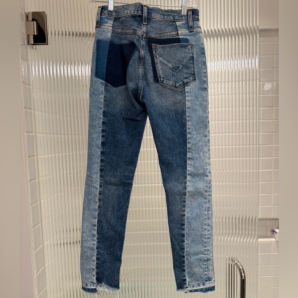 Hudson Two-Tone Blue Denim Jeans